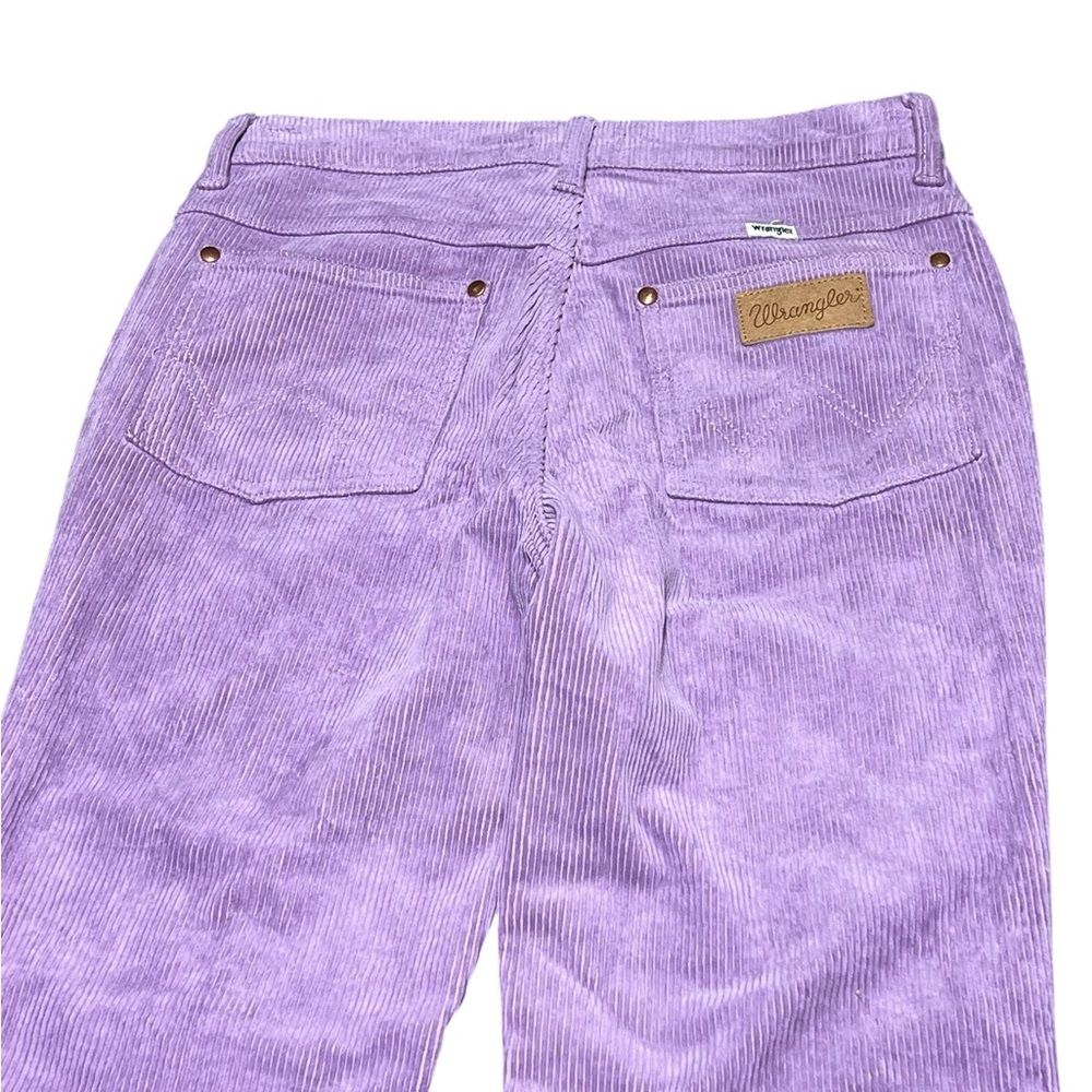 Wrangler Westward 626 high rise bootcut lilac purple corduroy pants boho cowgirl - Picture 8 of 14